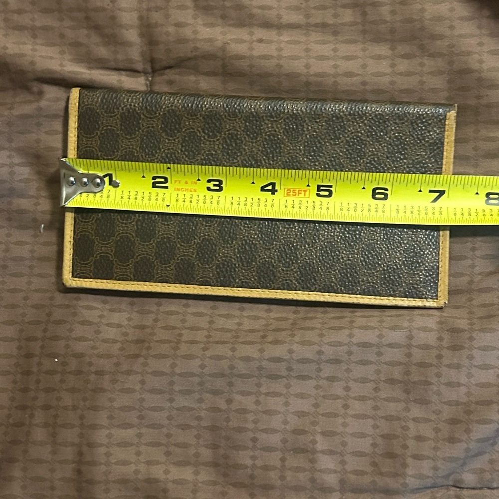 vintage Celine Macadam canvas long bifold wallet with leather trim. - Picture 14 of 15